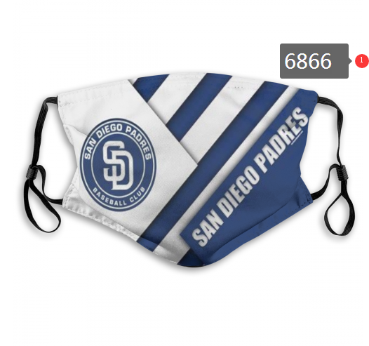 2020 MLB San Diego Padres Dust mask with filter